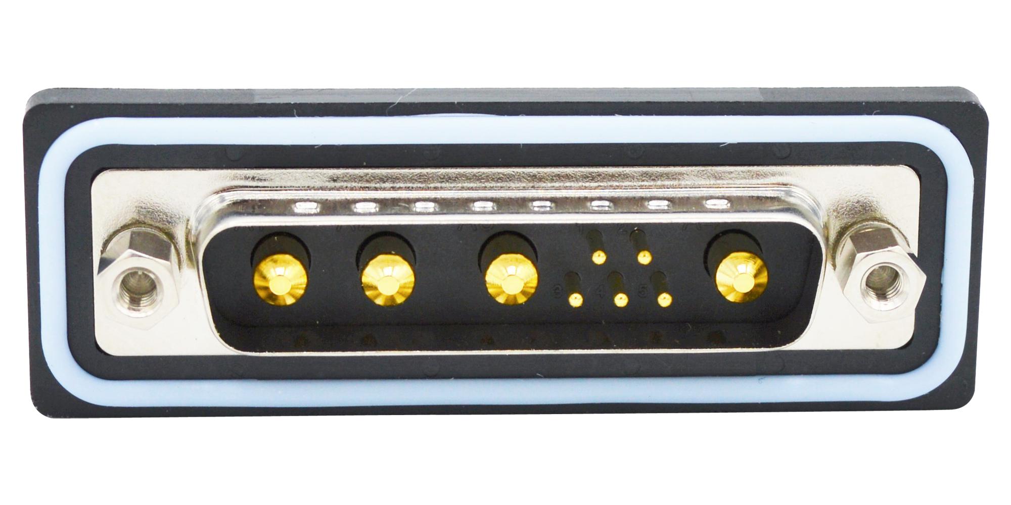 CDFS9W4103L412 COMBO D-SUB CONN, PLUG, DB-9W4, PANEL NORCOMP