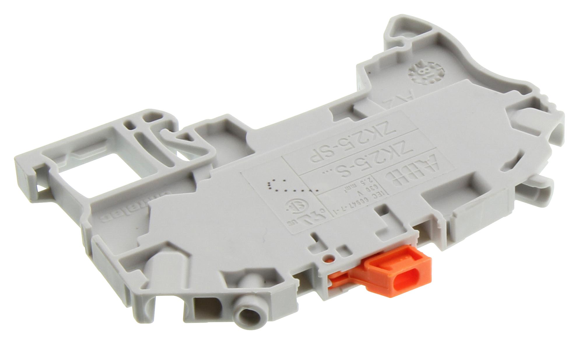 1SNK705310R0000 TERMINAL BLOCK, DINRAIL, 2POS, 12AWG ENTRELEC - TE CONNECTIVITY