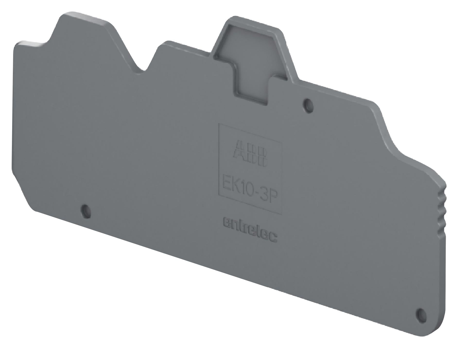 1SNK710911R0000 END SECTION COVER, GREY, TERMINAL BLOCK ENTRELEC - TE CONNECTIVITY