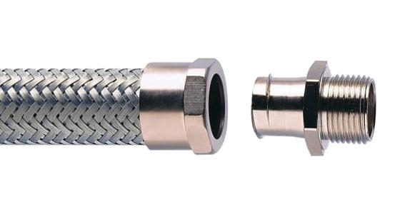 S25/M25/A CONDUIT CONNECTOR, STRAIGHT, BRASS, 25MM ABB - ADAPTAFLEX
