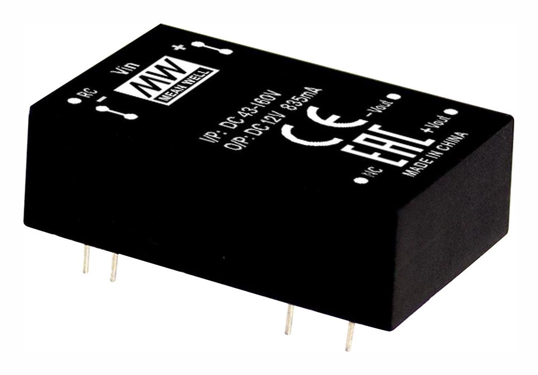 RSDW10H-15 DC-DC CONVERTER, 15V, 0.666A MEAN WELL