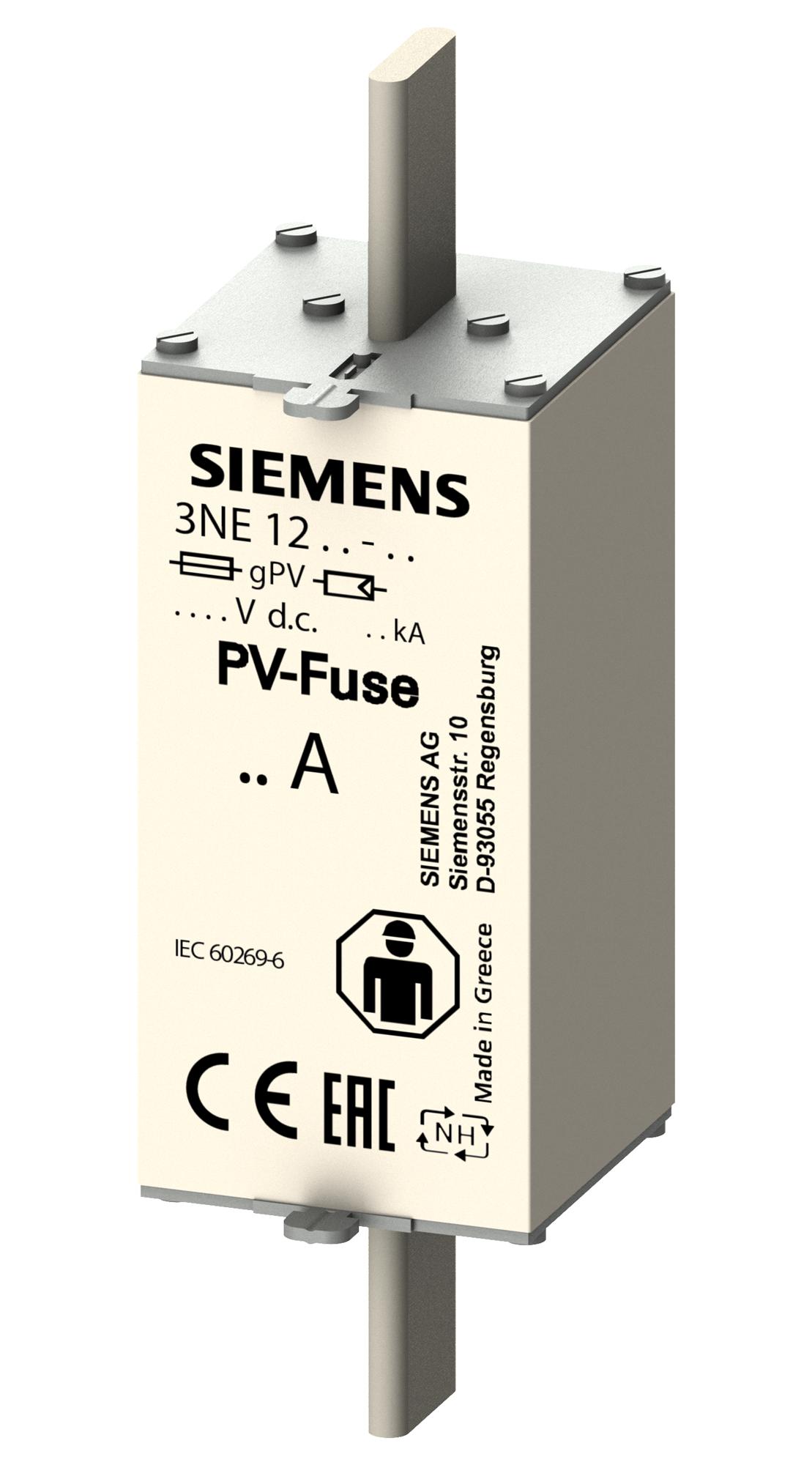 3NE1330-5E HRC FUSE, BLADE TAG, 315A, 1.5KVDC SIEMENS