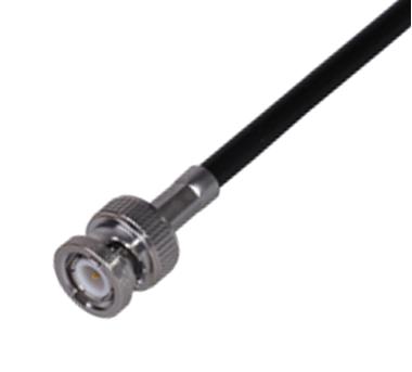 11_BNC-50-4-54/133_NE RF COAX CONN, BNC PLUG, 50 OHM, CABLE HUBER+SUHNER