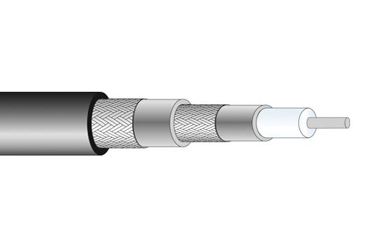 22510116 COAX CABLE WIRE, 5.3MM, 50 OHM, 1M HUBER+SUHNER