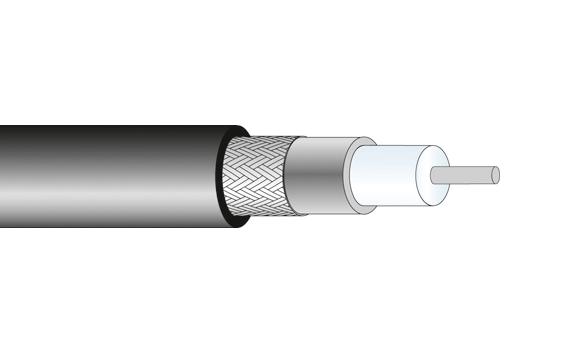 22510085 COAX CABLE WIRE, 3.15MM, 50 OHM, 1M HUBER+SUHNER