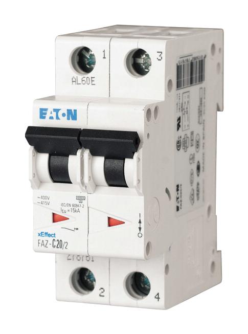 FAZ-C15/2 MINIATURE CIRCUIT BREAKER (MCB) EATON MOELLER