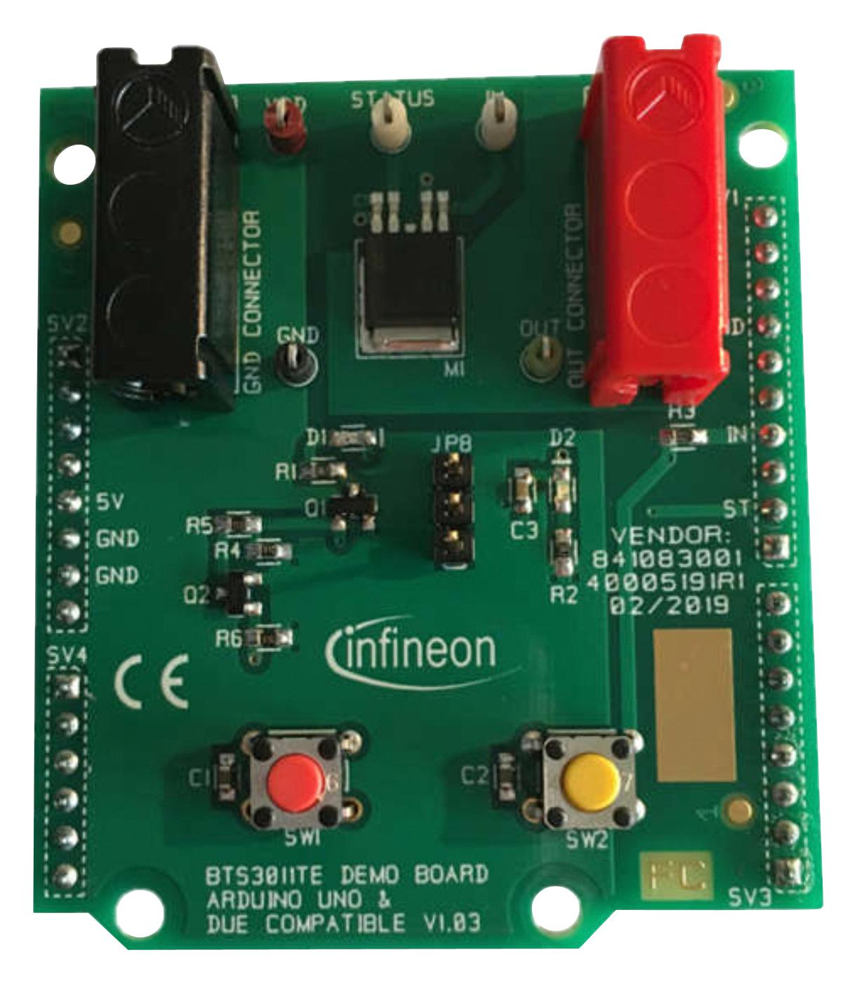 BTS3011TEDEMOBOARDTOBO1 DEMO BOARD, LOW SIDE POWER SWITCH INFINEON