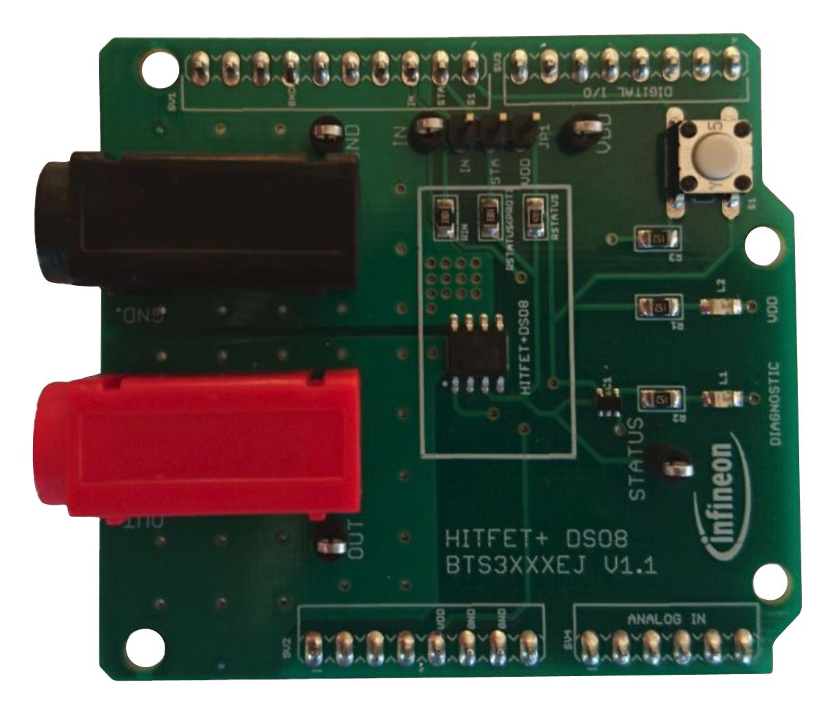 BTS3080EJDEMOBOARDTOBO1 DEMO BOARD, LOW SIDE POWER SWITCH INFINEON