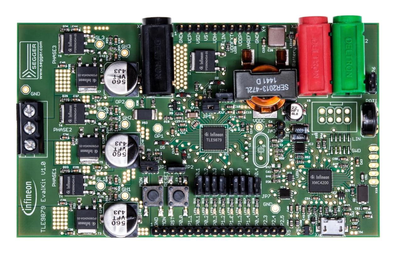 TLE9879EVALKITTOBO1 EVAL KIT, BLDC MOTOR DRIVER INFINEON
