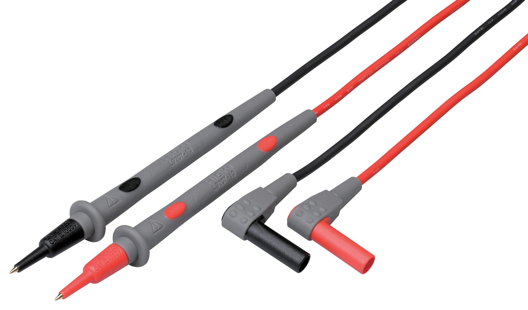 L9207-10 TEST LEAD SET, BLACK/RED, 2.95FT HIOKI
