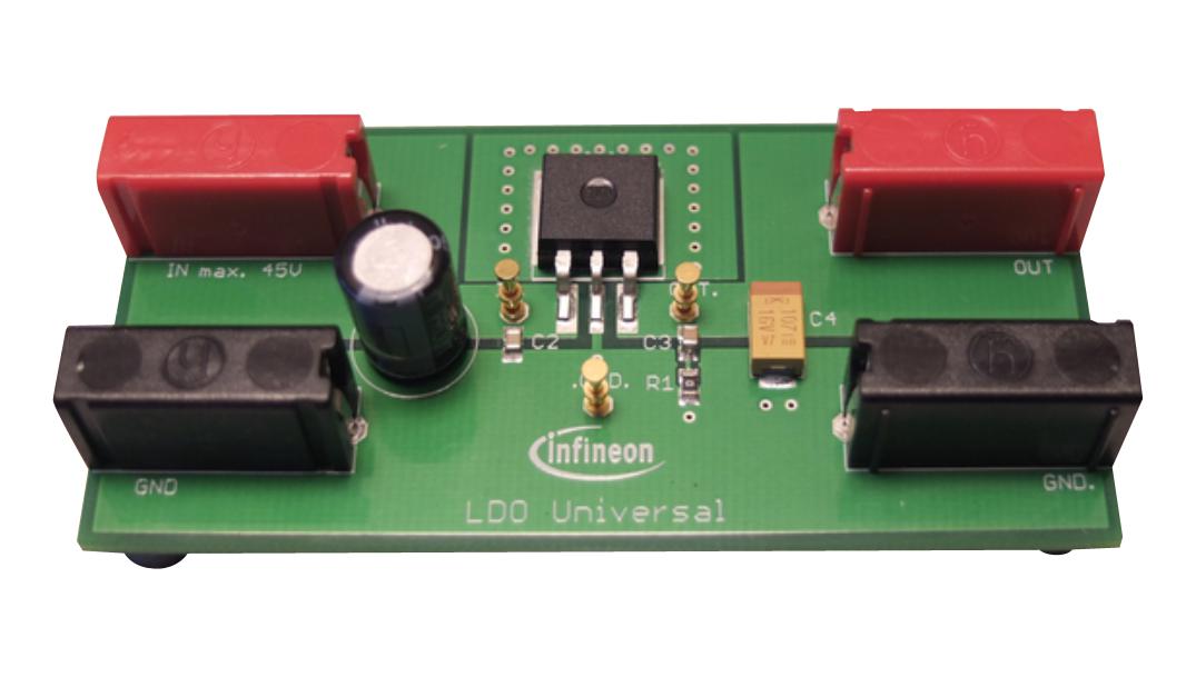 DEMOBOARDTLF80511TCTOBO1 DEMO BOARD, LOW DROPOUT LINEAR REGULATOR INFINEON