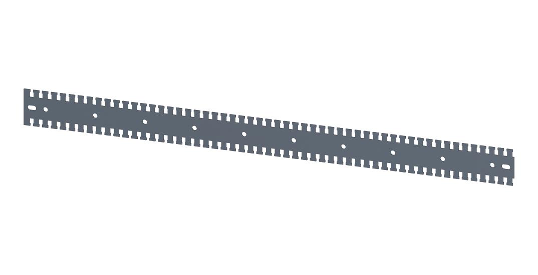 8MF1000-2HC13-0 MOUNTING RAIL, SERRATED, 1M, ZINC-PLATED SIEMENS