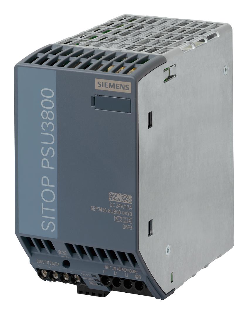 6EP3436-8UB00-0AY0 POWER SUPPLY, AC-DC, 24V, 17A SIEMENS