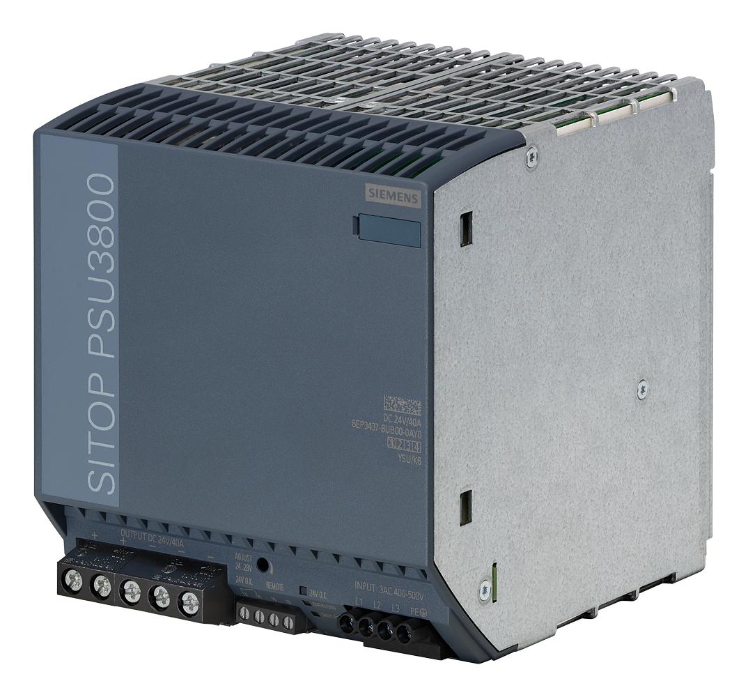 6EP3437-8UB00-0AY0 POWER SUPPLY, AC-DC, 24V, 40A SIEMENS