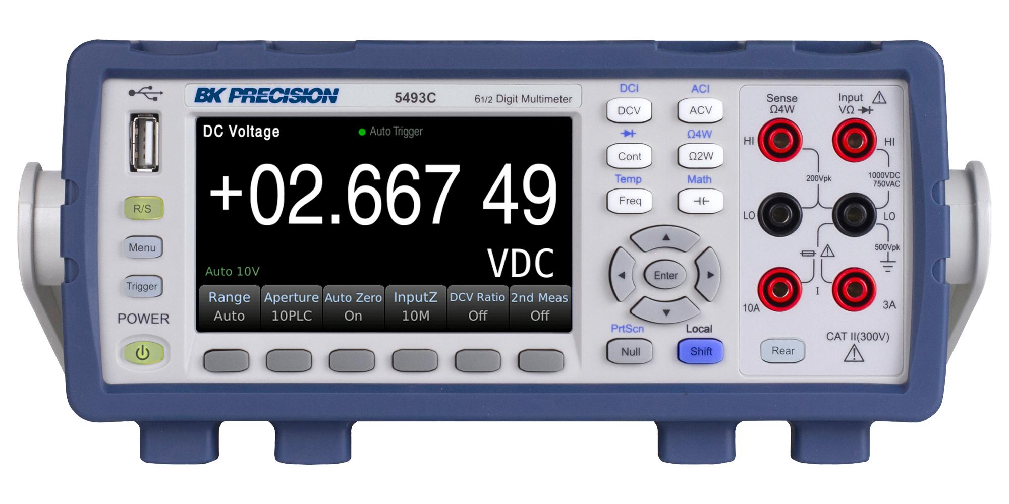 BK5493C DIGITAL MULTIMETER, 6.5DIGIT, 1KV, 10A B&K PRECISION