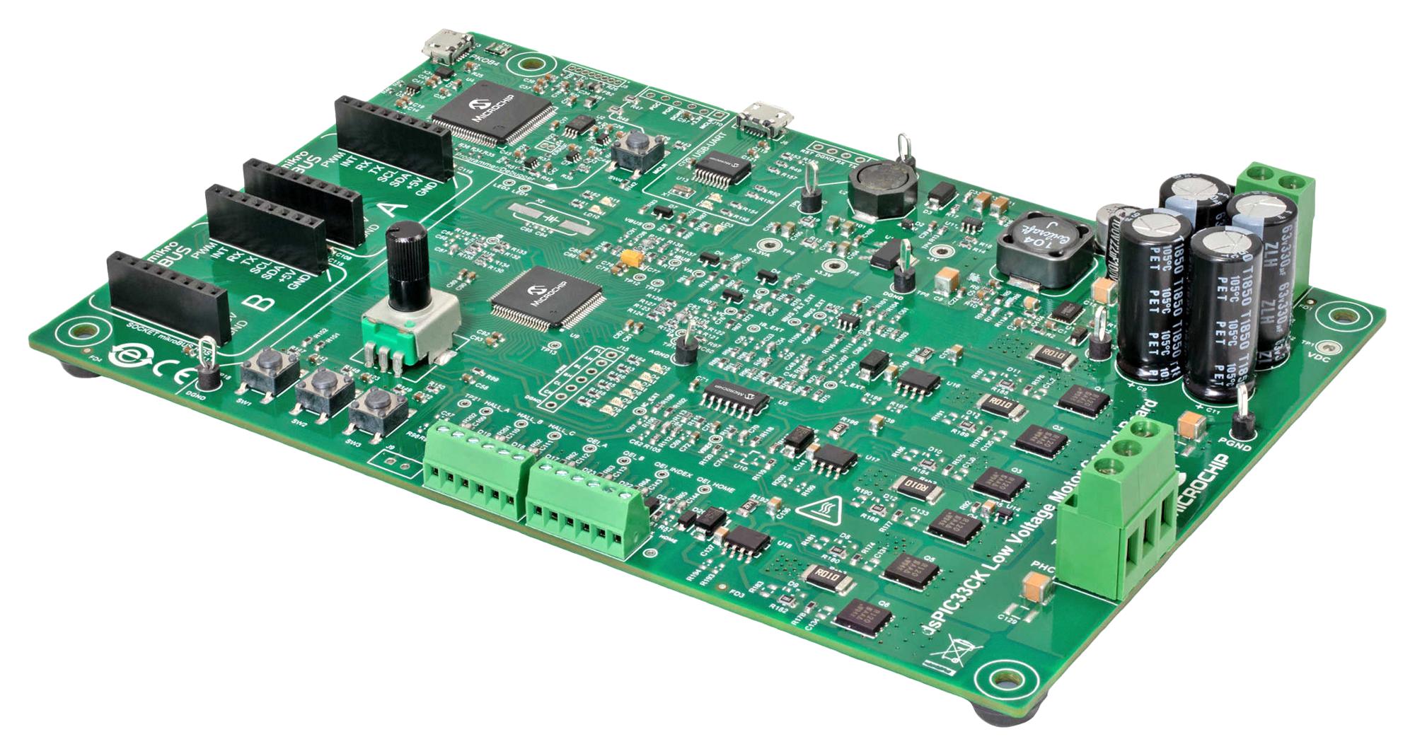 DM330031 DEV BOARD, 3-PHASE BLDC & PMSM MOTOR MICROCHIP