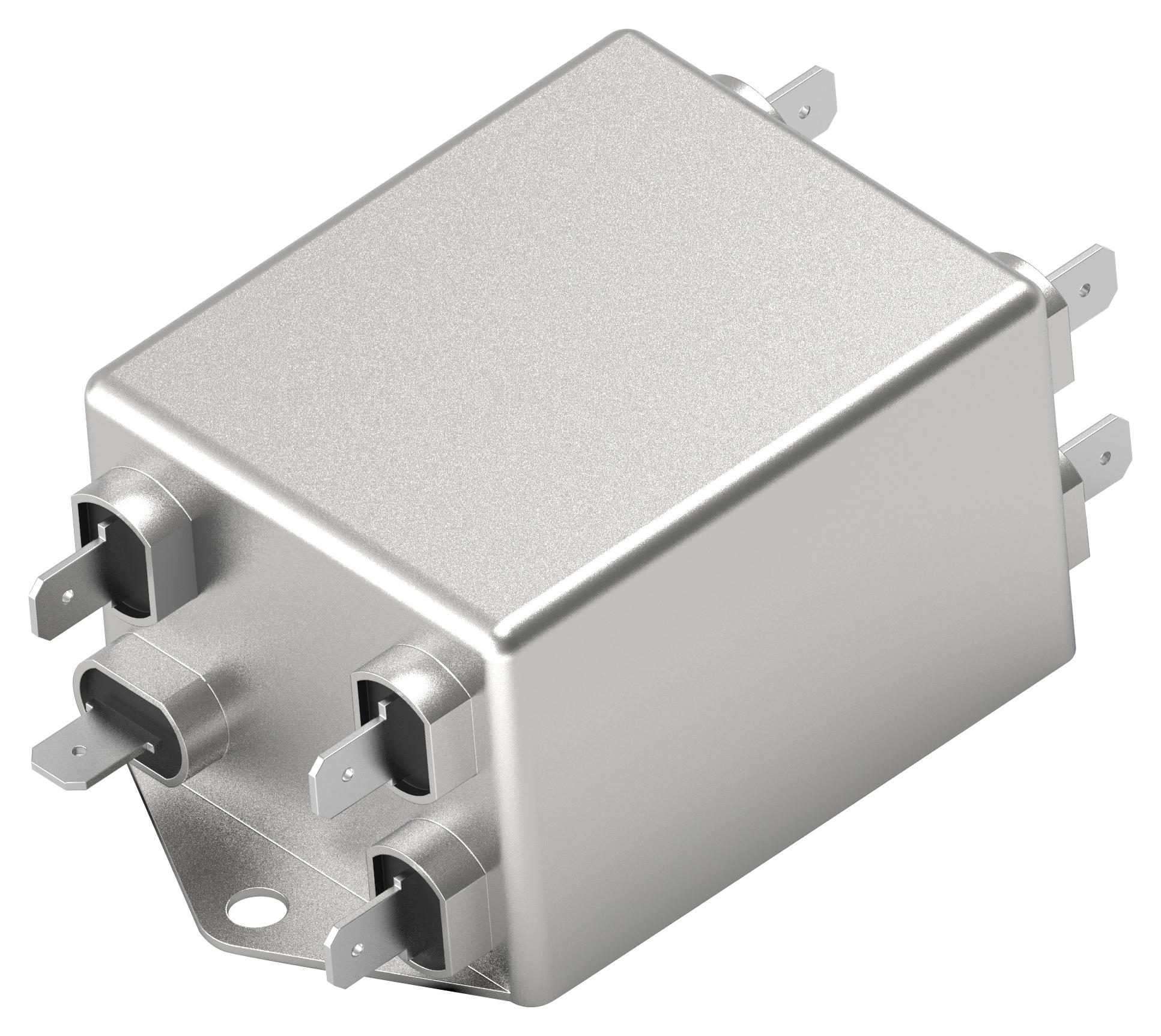 10KEBS6AFPD POWER LINE FILTER, 3 PHASE, 10A, 440VAC CORCOM - TE CONNECTIVITY