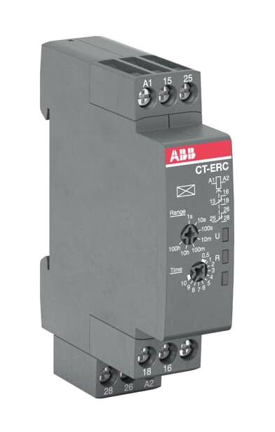 1SVR508100R0100 TIME RELAY, 0.05S-100H, ON-DELAY, DPDT ABB