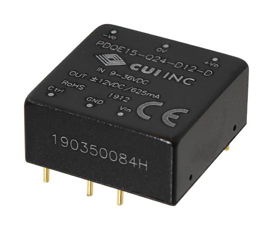 PDQE15-Q48-D5-D DC-DC CONVERTER, 2 O/P, 15W CUI
