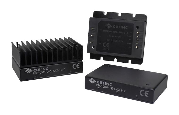 PRQ100W-Q48-S12-B-D DC-DC CONVERTER, 12V, 8.3A CUI