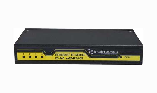 ES-346. ENET TO SERIAL DEVICE SERVER, RS422/485 BRAINBOXES