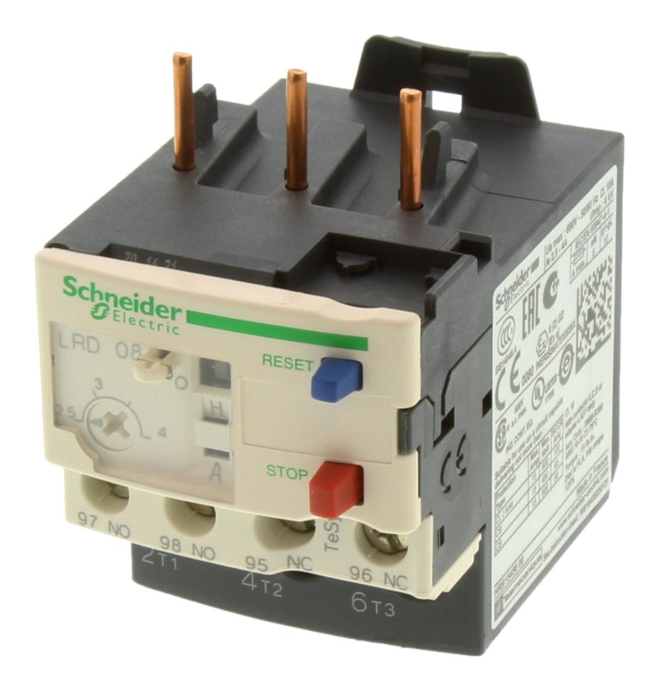 LRD08 RELAY, OVERLOAD, 2.5A - 4A SCHNEIDER ELECTRIC