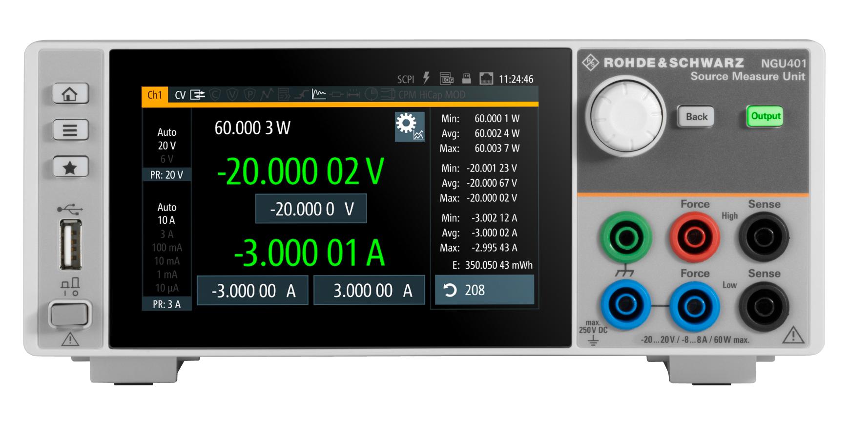 NGU401COM SOURCE MEASURE UNIT, 3A, 60W ROHDE & SCHWARZ