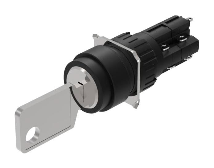 51-236.025D2 KEYLOCK SWITCH, 2POS, DPST, 5A, 250V EAO