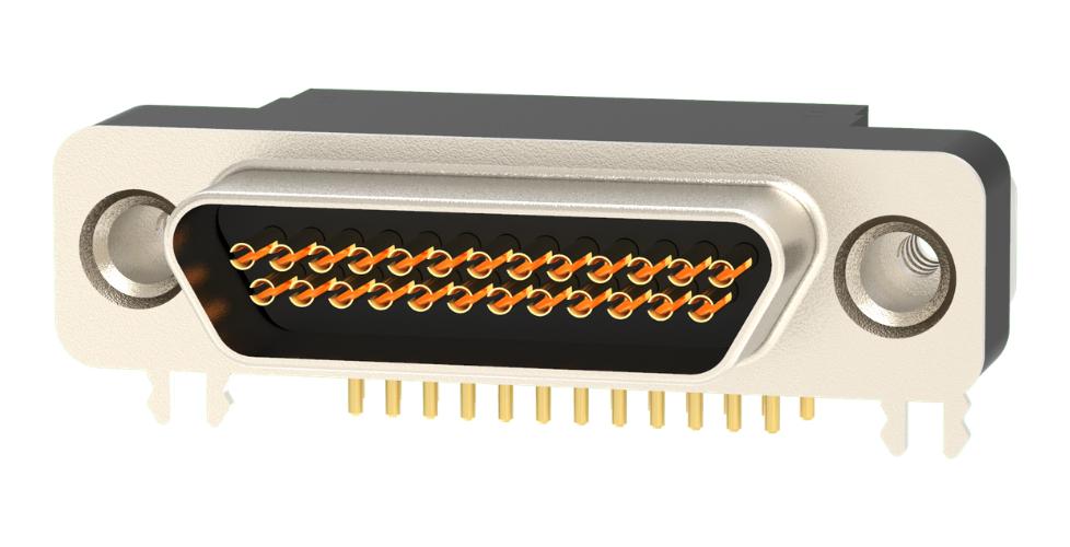 581-M25-213L462 MICRO-D SUB CONN, R/A RCPT, 25POS/SOLDER NORCOMP