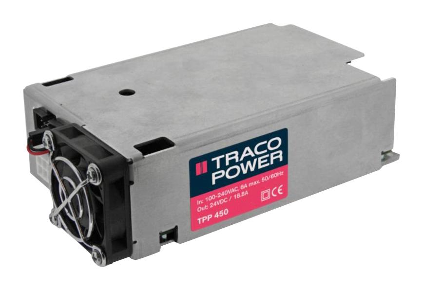 TPP 450-153B-M POWER SUPPLY, AC-DC, 53V, 8.55A TRACO POWER