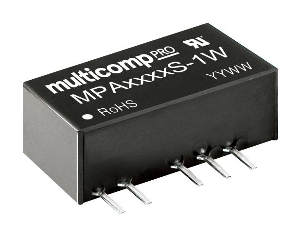 MPA2412S-1W DC-DC CONVERTER, 2 O/P, 1W MULTICOMP PRO