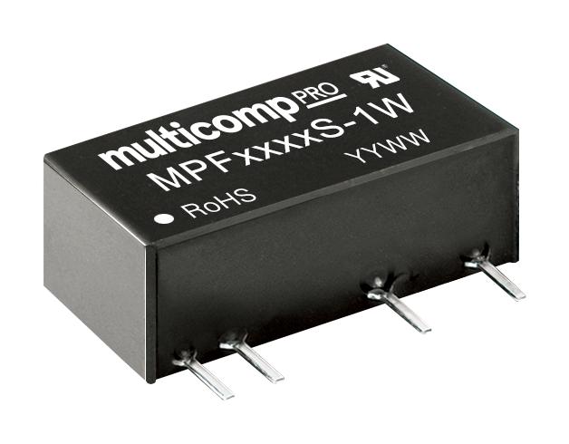 MPF0509S-1W DC-DC CONVERTER, 9V, 0.111A MULTICOMP PRO