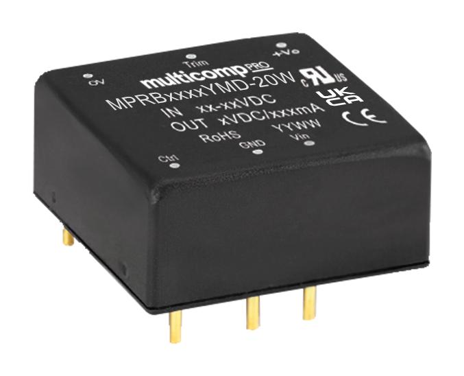 MPRB2415YMD-20W DC-DC CONVERTER, 15V, 1.333A MULTICOMP PRO