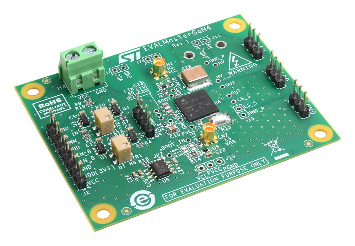 EVALMASTERGAN4 DEMO BOARD, HALF BRIDGE DRIVER STMICROELECTRONICS