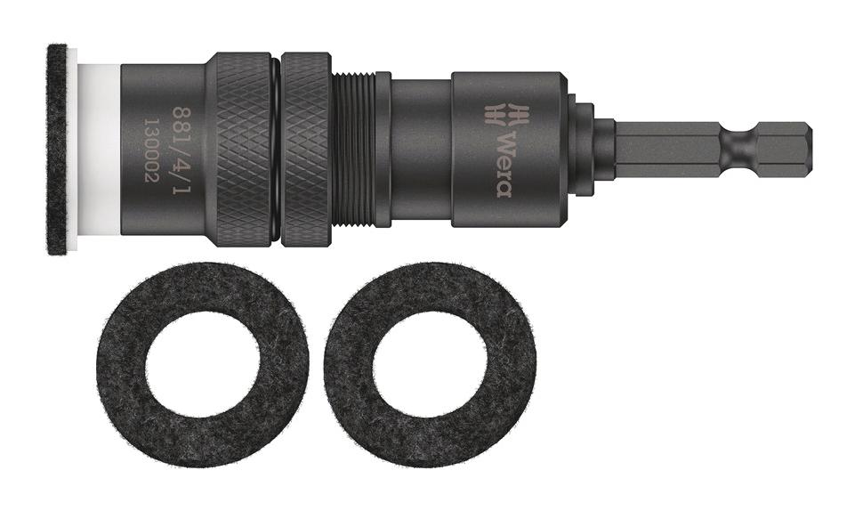 05130002001 BIT HOLDER W/VARI SCREW DEPTH LIMIT, 3PC WERA