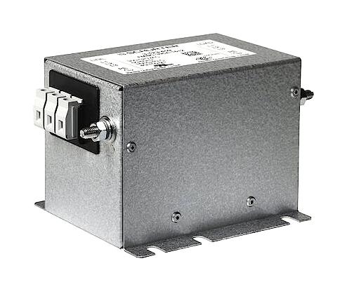3-123-482 POWER LINE FILTER, 3-PH, 50A, 520VAC, TB SCHURTER