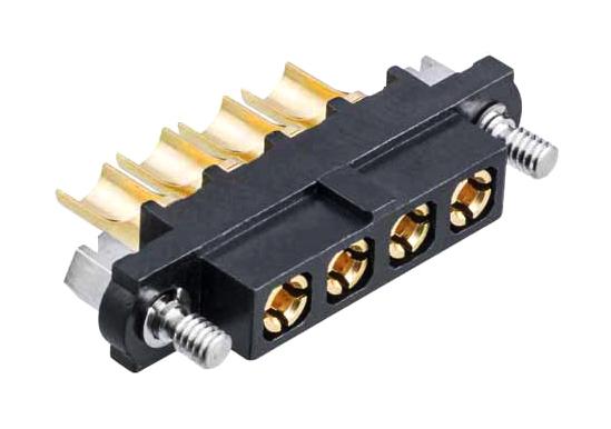 M80-4000000F104PF500000 CONNECTOR, RCPT, 4POS, 1ROW, SOLDER HARWIN