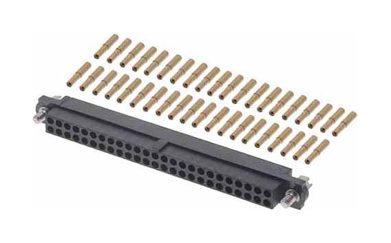 M80-4605005 CONNECTOR, RCPT, 50POS, 2ROW, CRIMP HARWIN