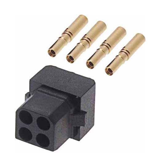 M80-8440445 CONNECTOR, RCPT, 4POS, 2ROW, CRIMP HARWIN