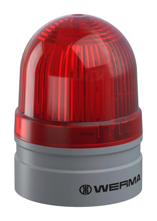 26011075 BEACON, TWINLIGHT, RED, 24V, PUSH-IN WERMA