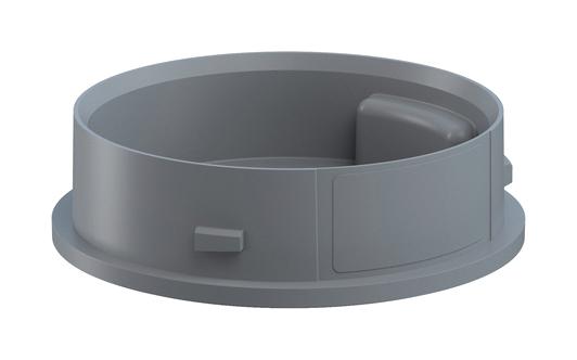 26070001 ADAPTOR, SIGNAL INDICATOR, PC/ABS, GREY WERMA