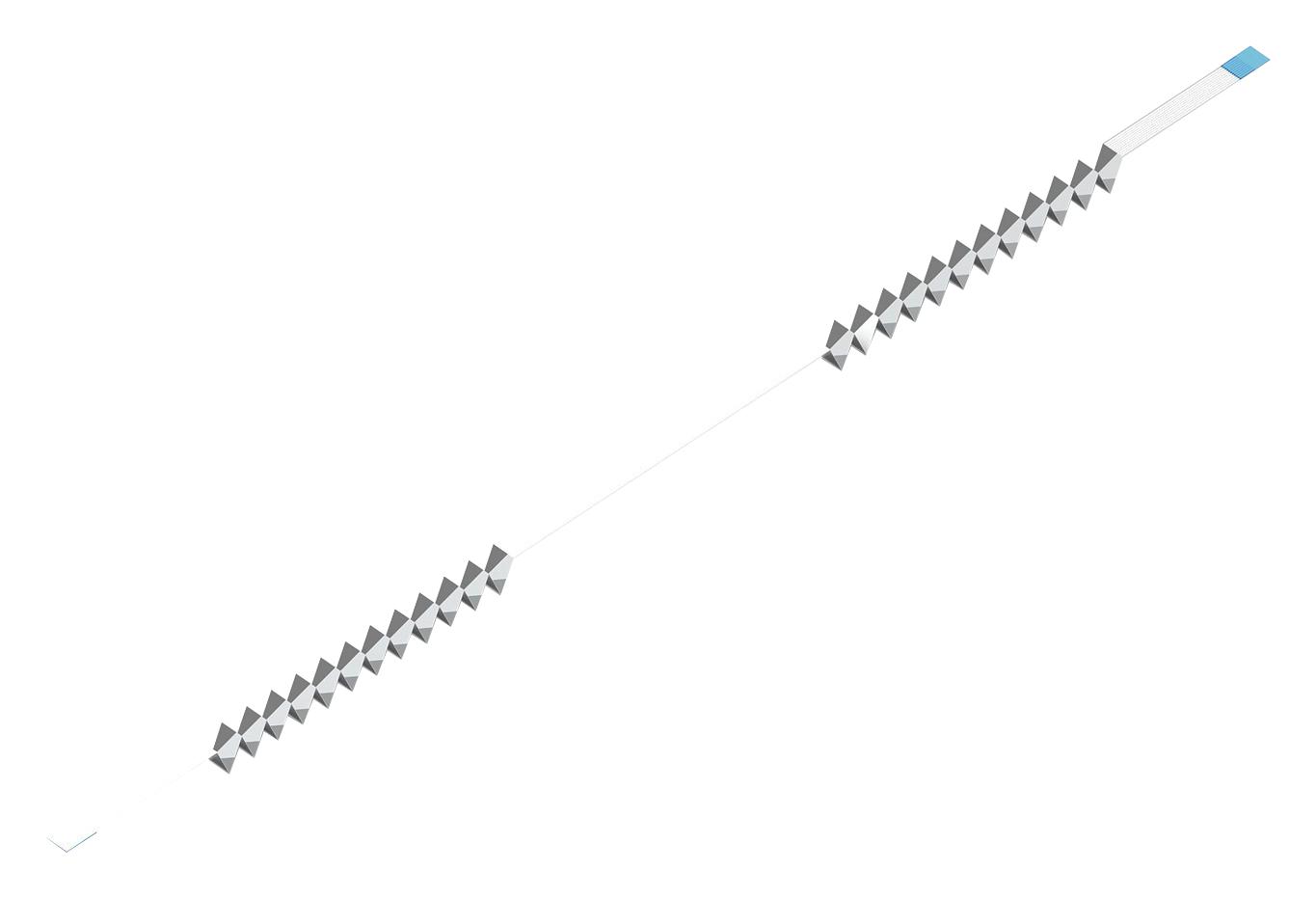 686716225001 CABLE ASSY, FFC-FFC, 16 CORE, 500MM WURTH ELEKTRONIK