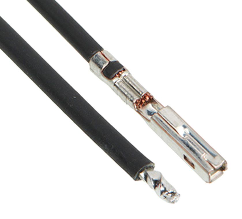 2163011122 CABLE ASSY, SOCKET-FREE END, BLK, 150MM MOLEX