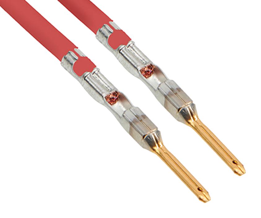 2163022224 CABLE ASSY, CRIMP PIN-PIN, RED, 300MM MOLEX