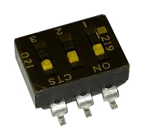 219-3LPSTR DIP SWITCH, 0.1A, 50VDC, 3POS, SMD CTS