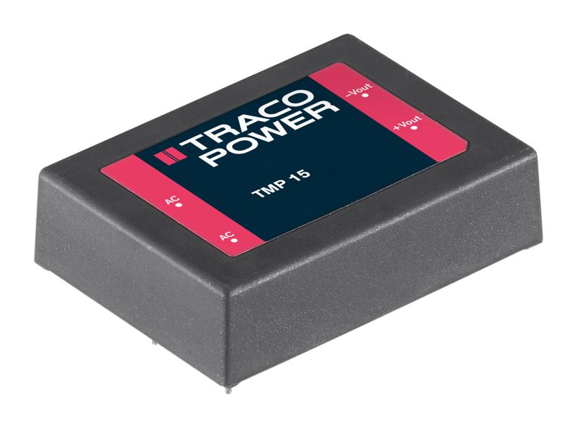 TMP 15115 POWER SUPPLY, AC-DC, 15V, 1A TRACO POWER