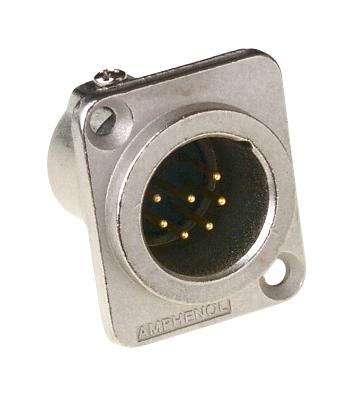 AC7MDZ XLR CONNECTOR, PLUG, 7POS, PANEL AMPHENOL SINE/TUCHEL