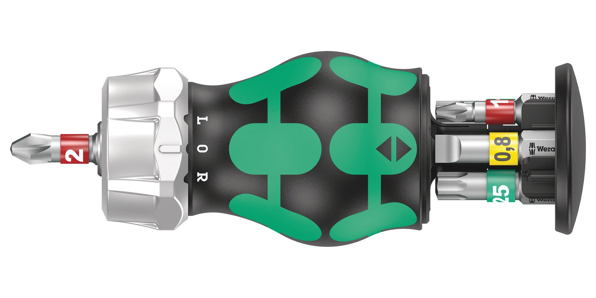 KRAFTFORM KOMPAKT STUBBY MAGAZIN RA 1 BITHOLDING SCRWDRVR, 65MM, 6 PIECES WERA