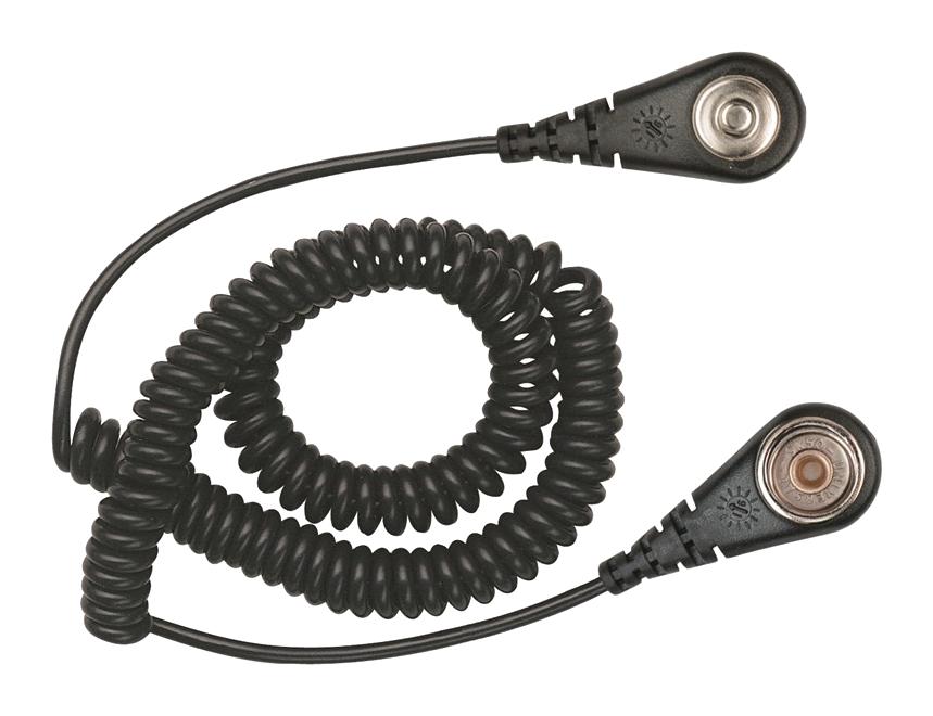 60334 GROUND CORD, 1MOHM, BLACK, 1.8M, SOCKET DESCO EUROPE (FORMERLY VERMASON)