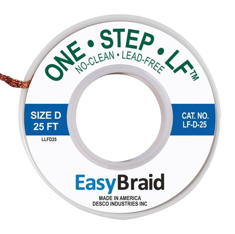 LF-D-25 DESOLDERING BRAID, 25FT X 0.1" MENDA